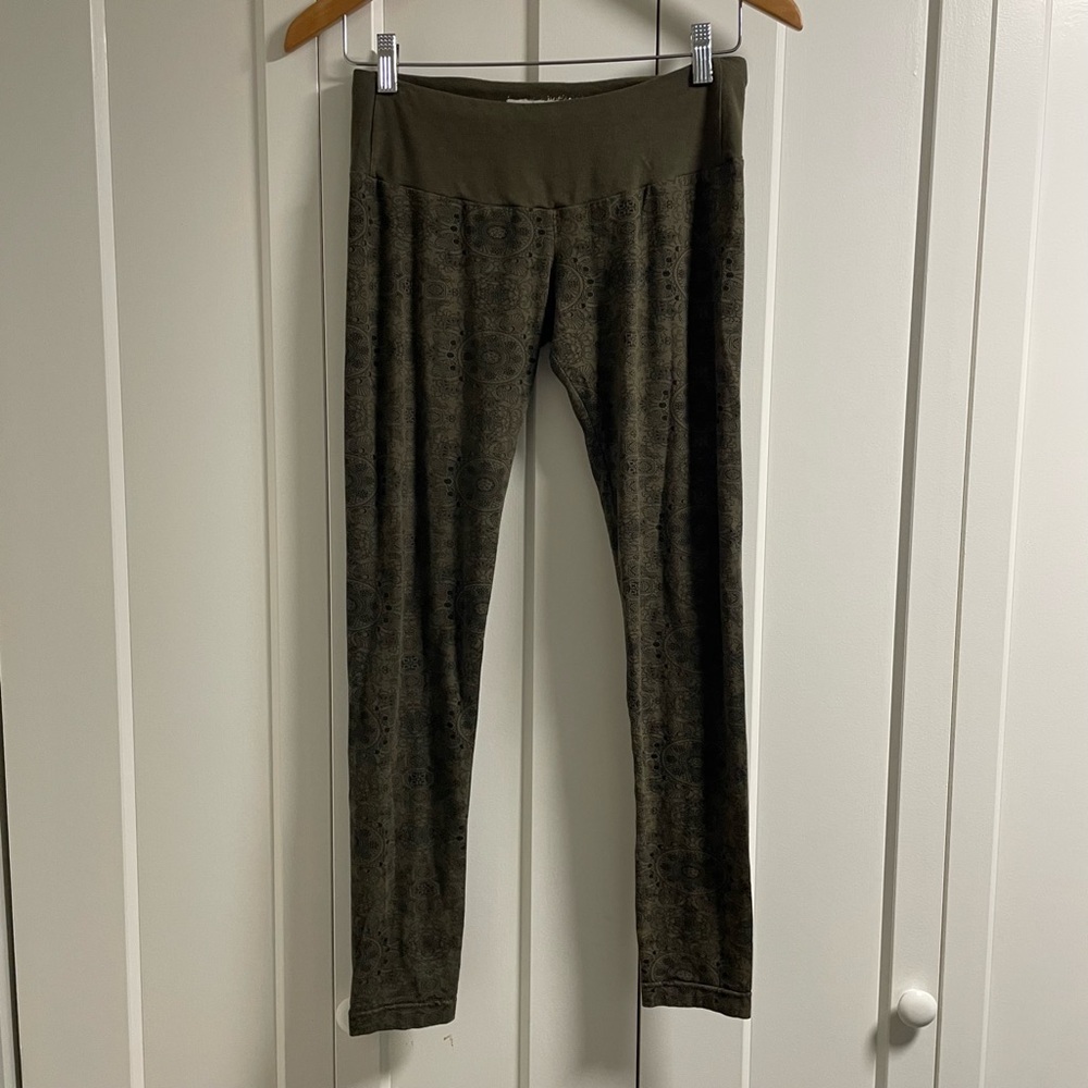 Nomads Hemp Wear Bamboo Organic Cotton Leggings Green Size Small